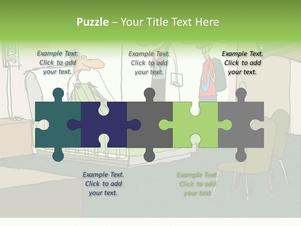 A Cartoon Of A Hospital Room With A Nurse And A Patient PowerPoint Template