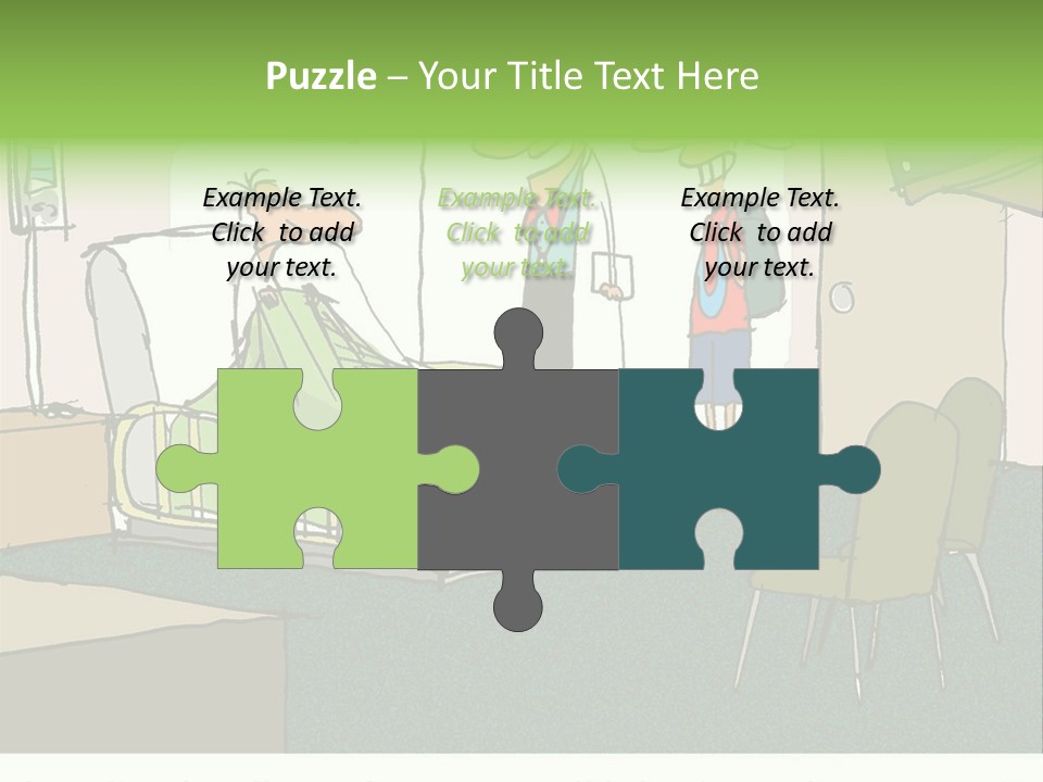 A Cartoon Of A Hospital Room With A Nurse And A Patient PowerPoint Template