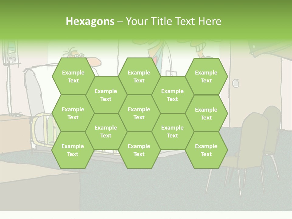 A Cartoon Of A Hospital Room With A Nurse And A Patient PowerPoint Template