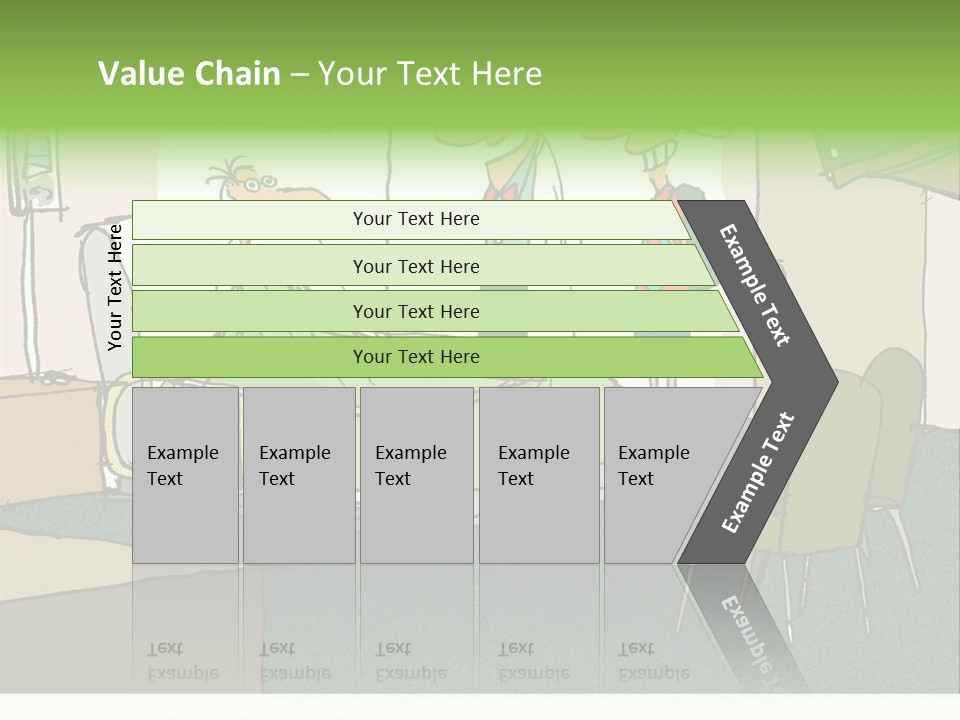 A Cartoon Of A Hospital Room With A Nurse And A Patient PowerPoint Template