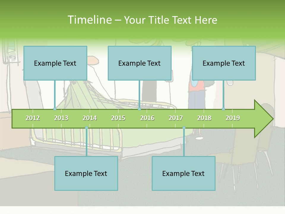 A Cartoon Of A Hospital Room With A Nurse And A Patient PowerPoint Template
