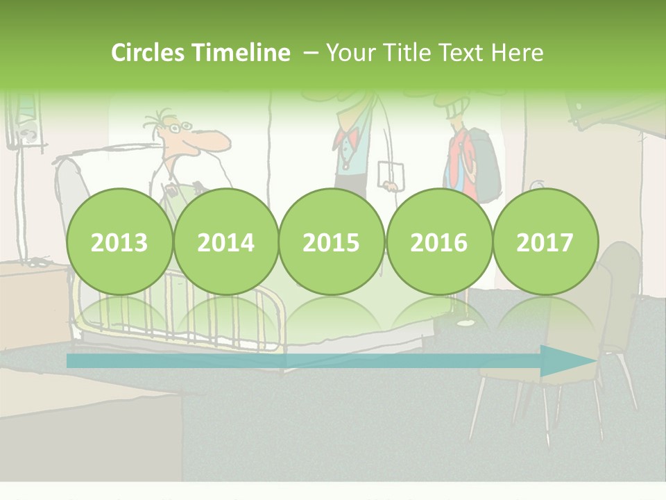 A Cartoon Of A Hospital Room With A Nurse And A Patient PowerPoint Template