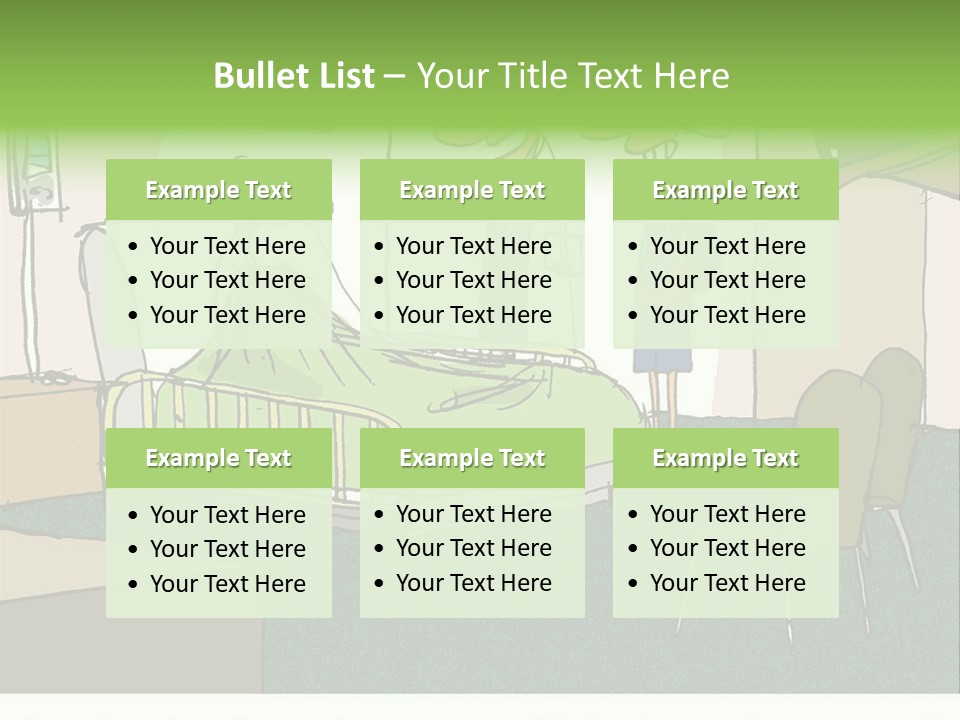 A Cartoon Of A Hospital Room With A Nurse And A Patient PowerPoint Template