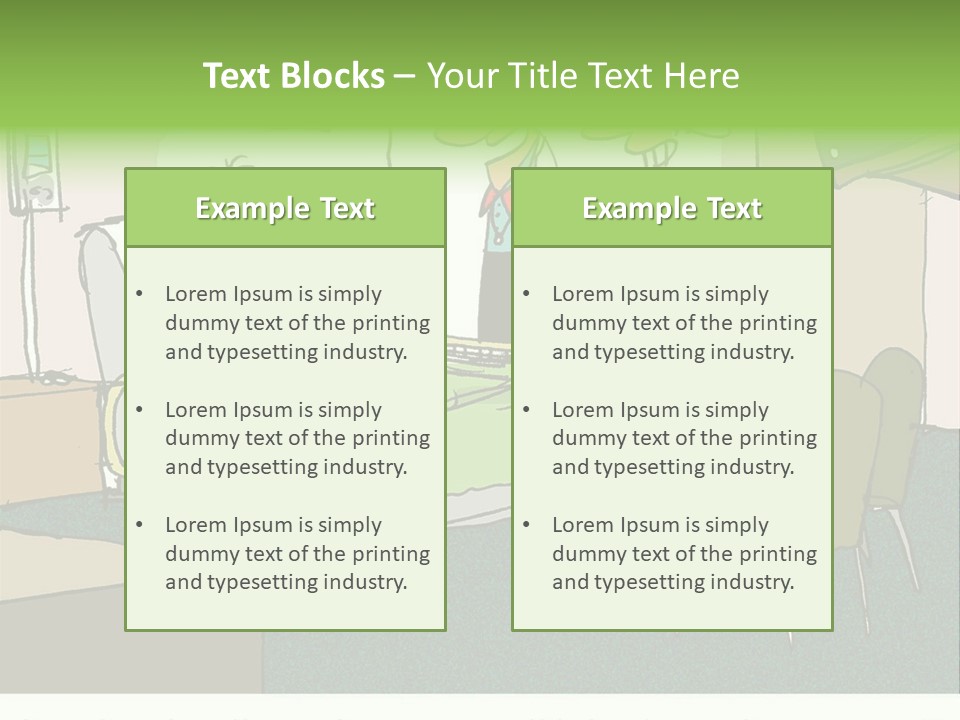 A Cartoon Of A Hospital Room With A Nurse And A Patient PowerPoint Template