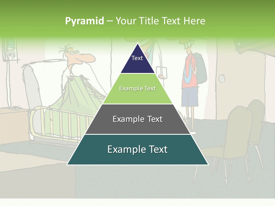 A Cartoon Of A Hospital Room With A Nurse And A Patient PowerPoint Template