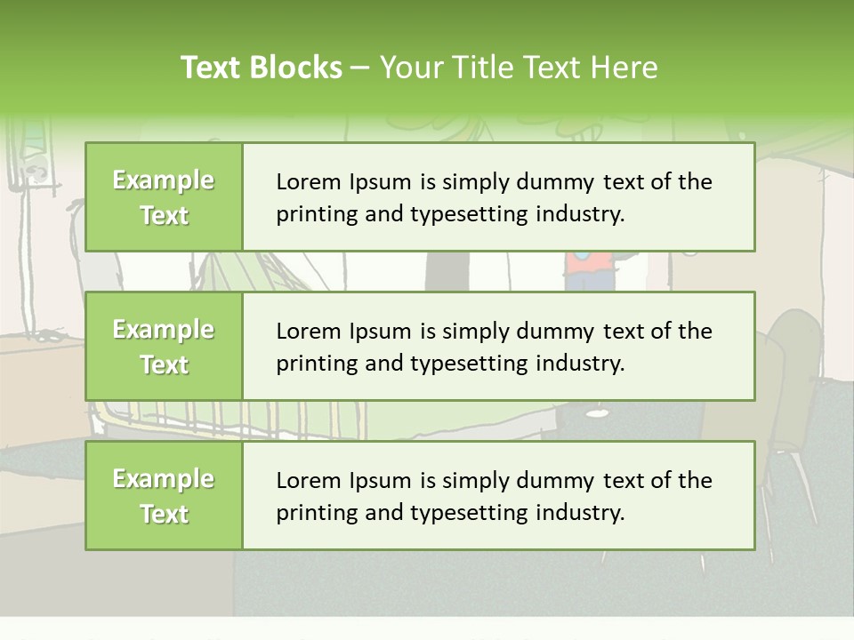 A Cartoon Of A Hospital Room With A Nurse And A Patient PowerPoint Template