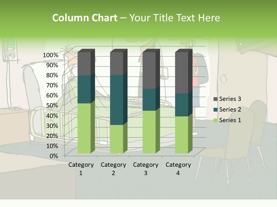 A Cartoon Of A Hospital Room With A Nurse And A Patient PowerPoint Template