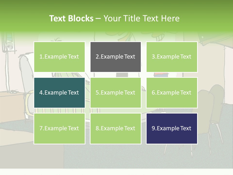 A Cartoon Of A Hospital Room With A Nurse And A Patient PowerPoint Template