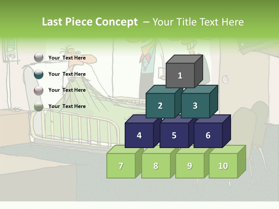 A Cartoon Of A Hospital Room With A Nurse And A Patient PowerPoint Template