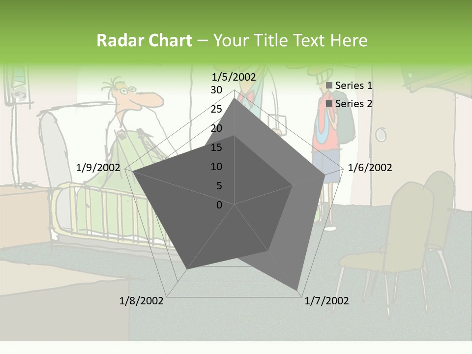 A Cartoon Of A Hospital Room With A Nurse And A Patient PowerPoint Template