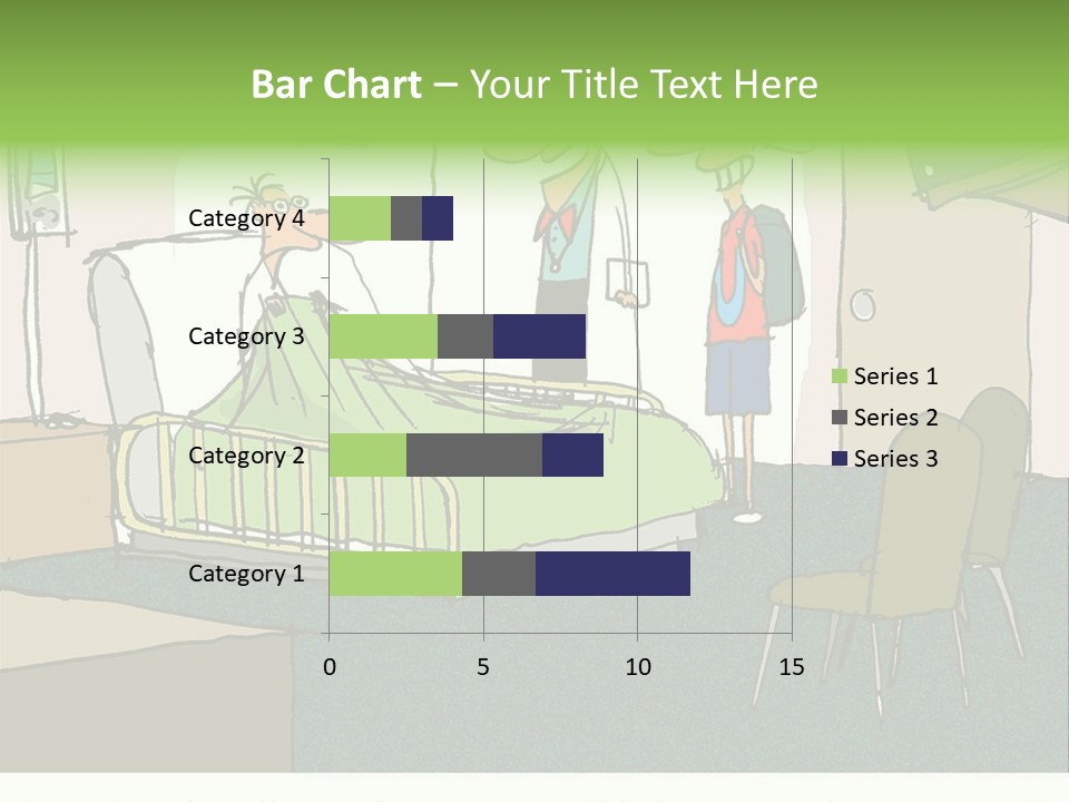A Cartoon Of A Hospital Room With A Nurse And A Patient PowerPoint Template