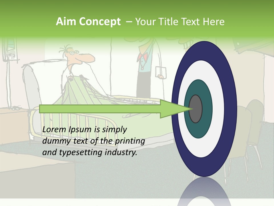 A Cartoon Of A Hospital Room With A Nurse And A Patient PowerPoint Template