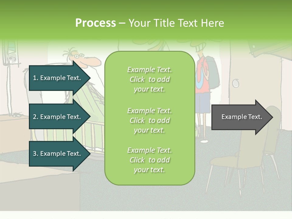 A Cartoon Of A Hospital Room With A Nurse And A Patient PowerPoint Template