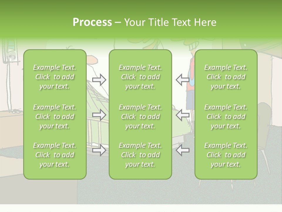 A Cartoon Of A Hospital Room With A Nurse And A Patient PowerPoint Template