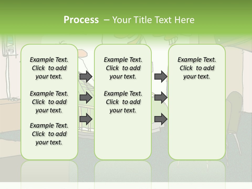 A Cartoon Of A Hospital Room With A Nurse And A Patient PowerPoint Template