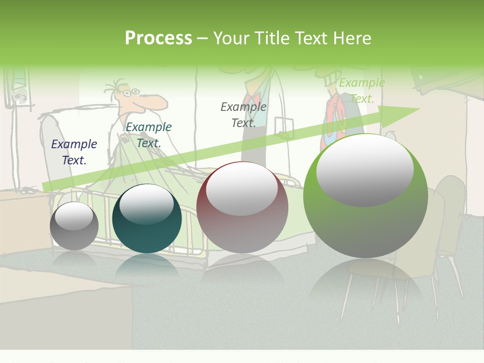 A Cartoon Of A Hospital Room With A Nurse And A Patient PowerPoint Template