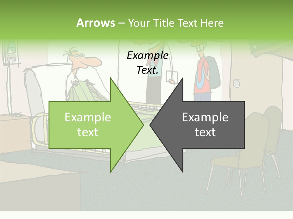 A Cartoon Of A Hospital Room With A Nurse And A Patient PowerPoint Template