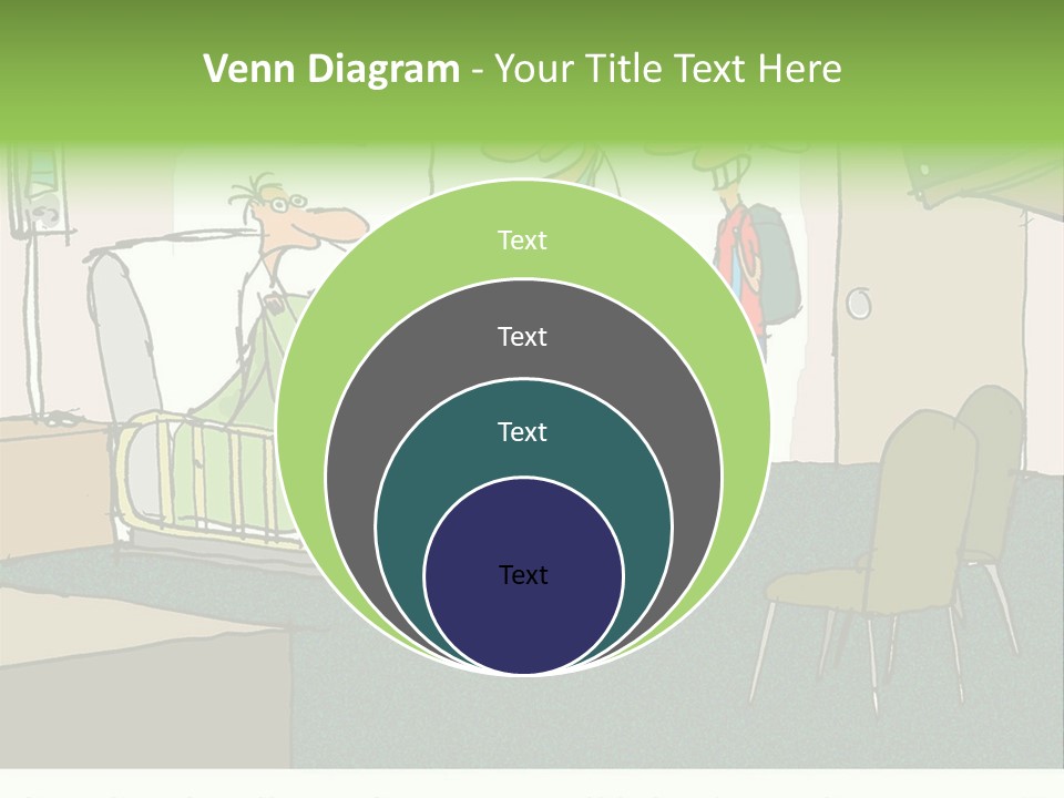 A Cartoon Of A Hospital Room With A Nurse And A Patient PowerPoint Template