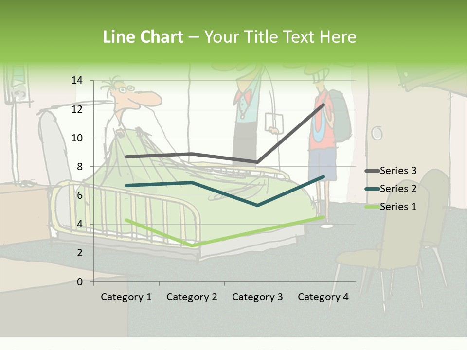 A Cartoon Of A Hospital Room With A Nurse And A Patient PowerPoint Template
