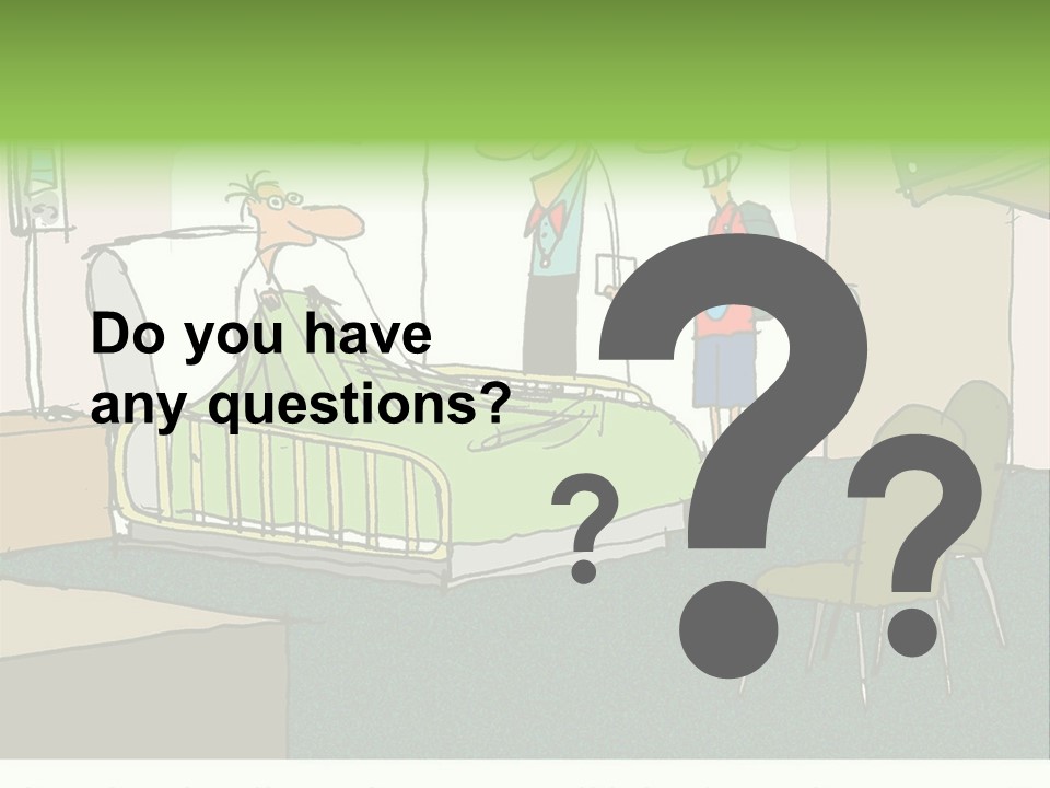 A Cartoon Of A Hospital Room With A Nurse And A Patient PowerPoint Template