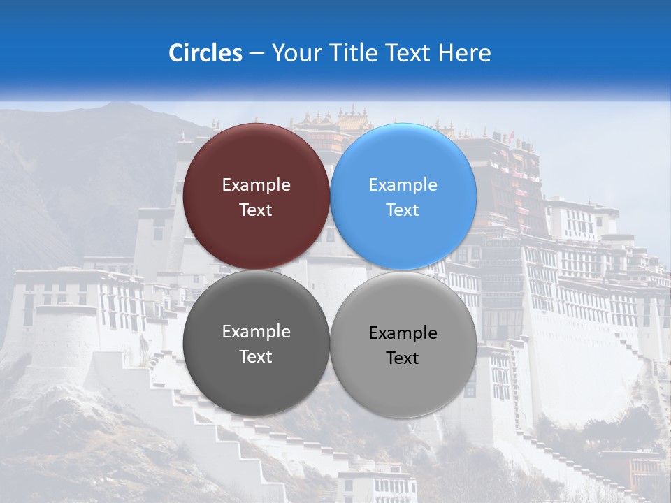 A Large White Building On Top Of A Mountain PowerPoint Template