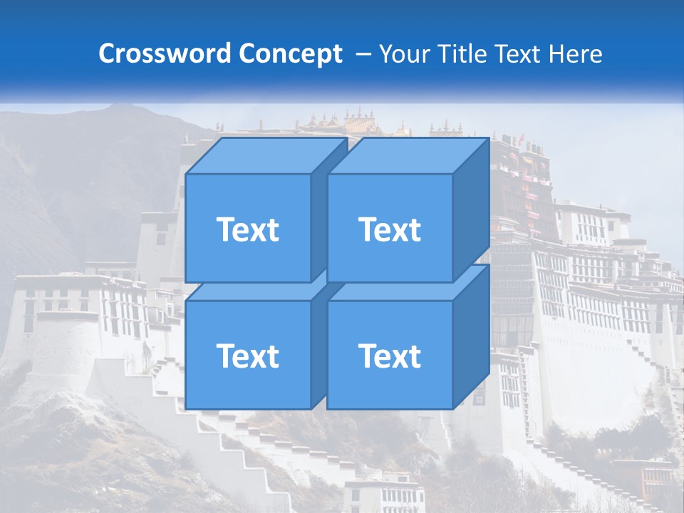 A Large White Building On Top Of A Mountain PowerPoint Template