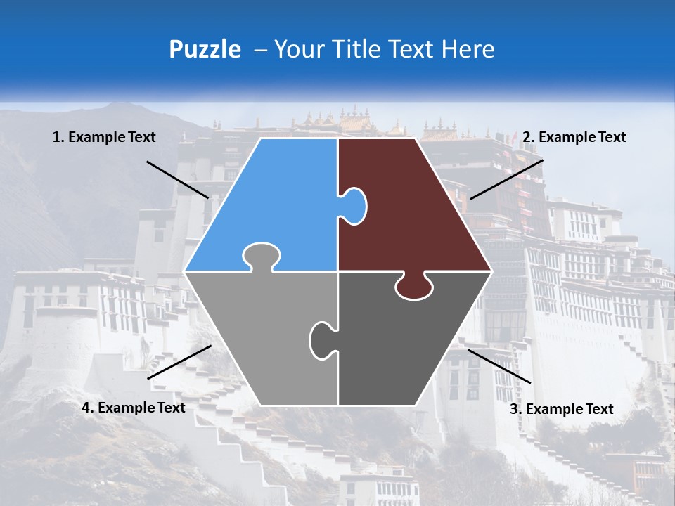 A Large White Building On Top Of A Mountain PowerPoint Template