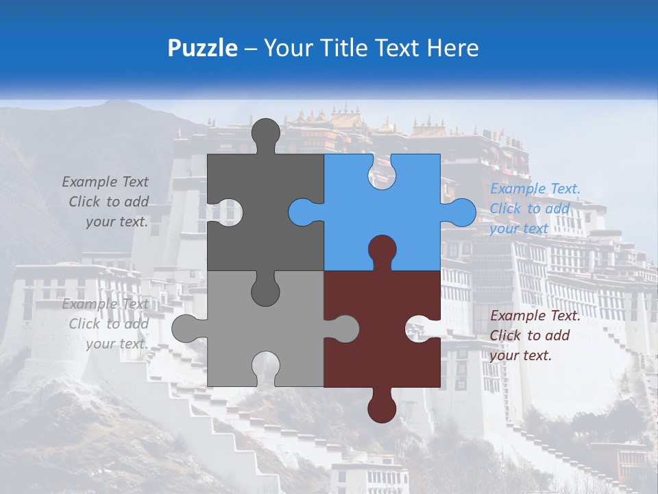 A Large White Building On Top Of A Mountain PowerPoint Template