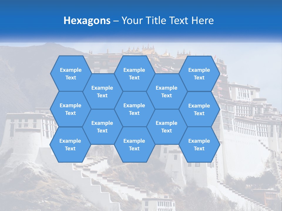 A Large White Building On Top Of A Mountain PowerPoint Template