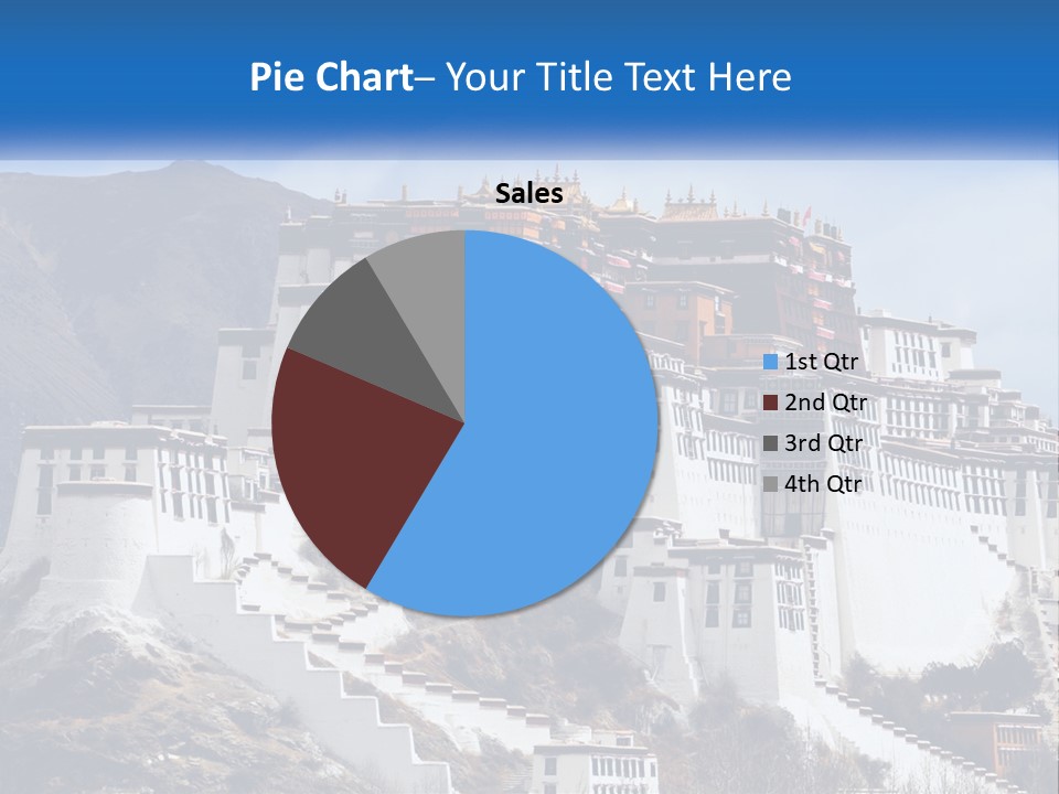 A Large White Building On Top Of A Mountain PowerPoint Template