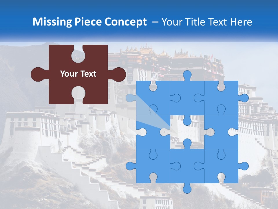 A Large White Building On Top Of A Mountain PowerPoint Template