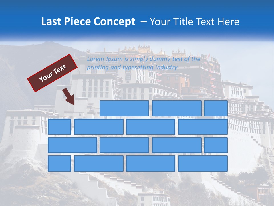 A Large White Building On Top Of A Mountain PowerPoint Template