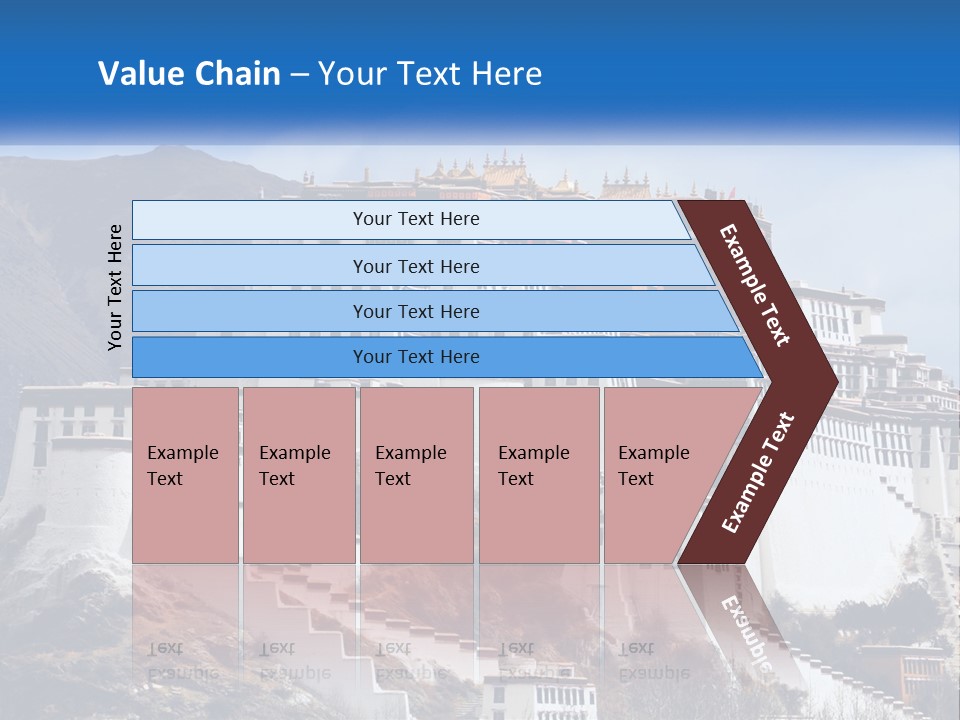 A Large White Building On Top Of A Mountain PowerPoint Template