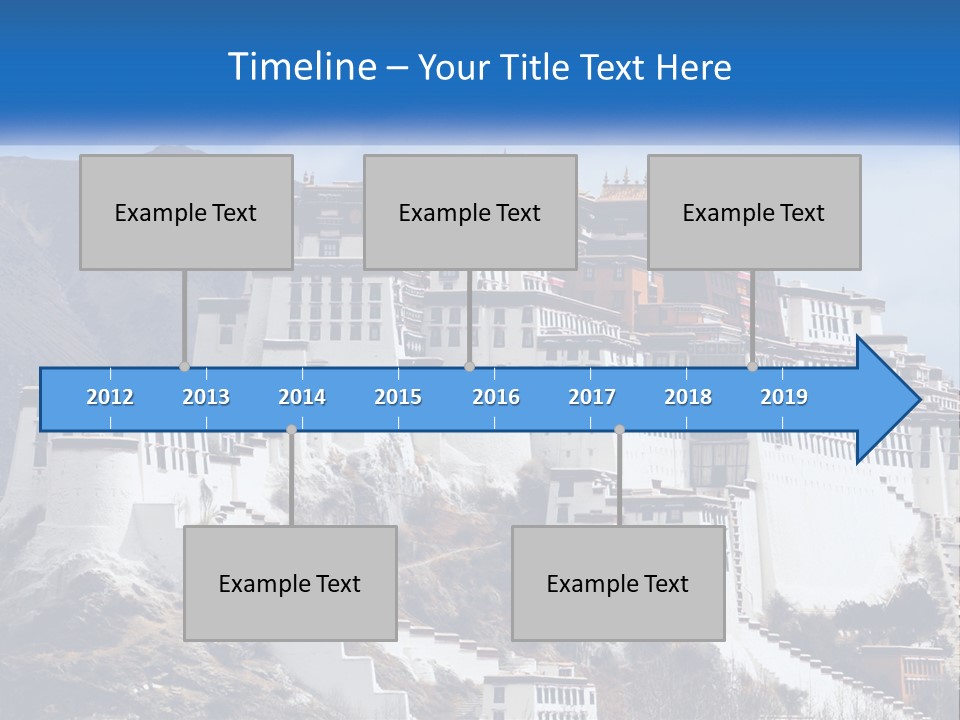 A Large White Building On Top Of A Mountain PowerPoint Template