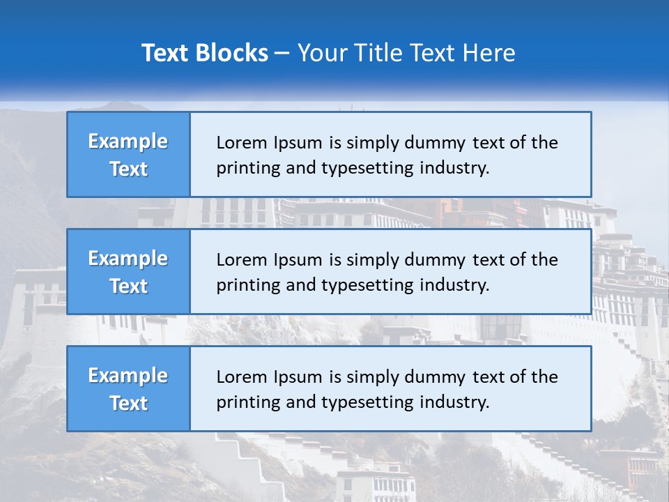 A Large White Building On Top Of A Mountain PowerPoint Template