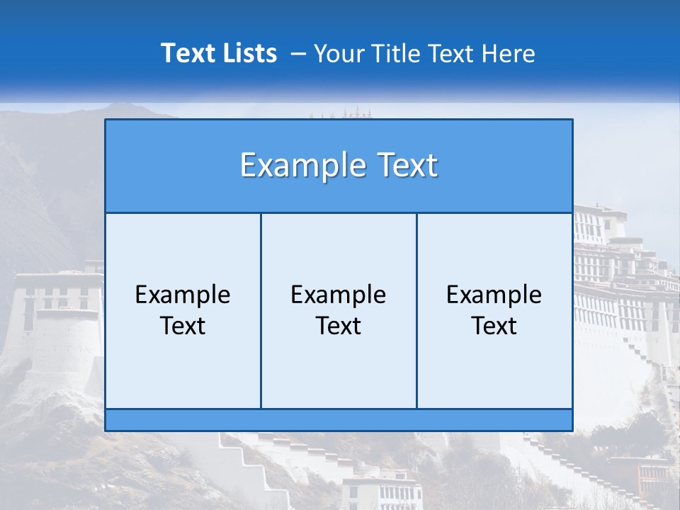 A Large White Building On Top Of A Mountain PowerPoint Template