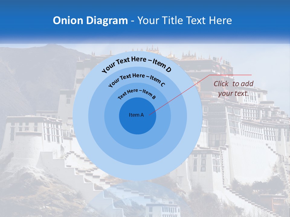 A Large White Building On Top Of A Mountain PowerPoint Template