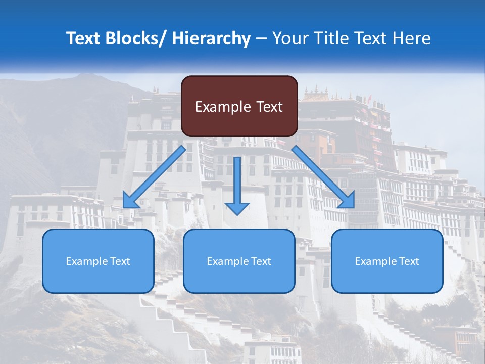 A Large White Building On Top Of A Mountain PowerPoint Template
