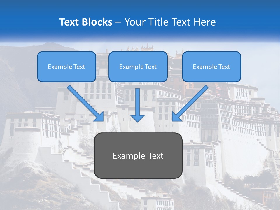 A Large White Building On Top Of A Mountain PowerPoint Template