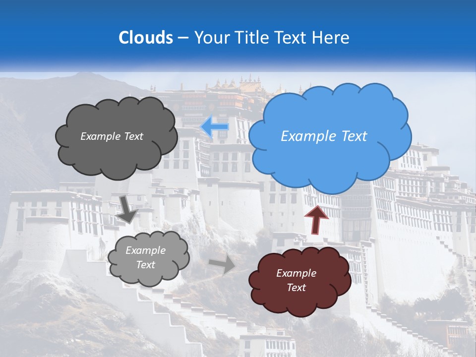 A Large White Building On Top Of A Mountain PowerPoint Template