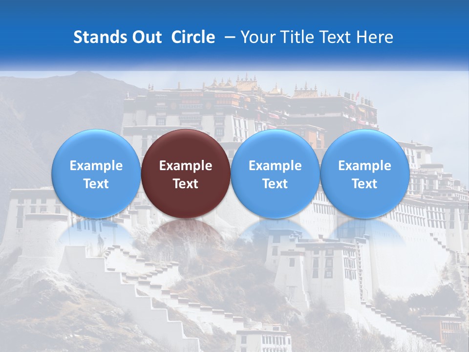 A Large White Building On Top Of A Mountain PowerPoint Template