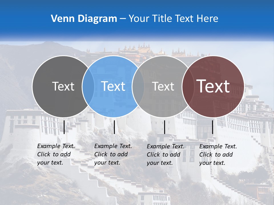 A Large White Building On Top Of A Mountain PowerPoint Template