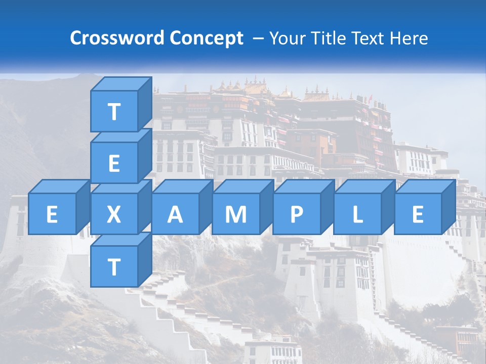 A Large White Building On Top Of A Mountain PowerPoint Template