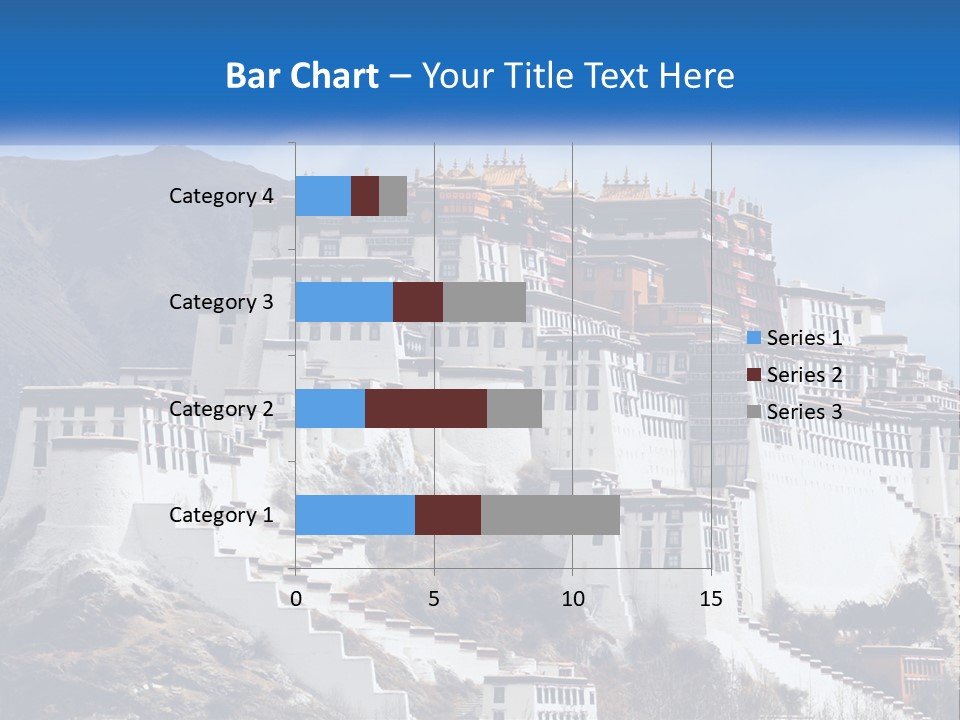 A Large White Building On Top Of A Mountain PowerPoint Template