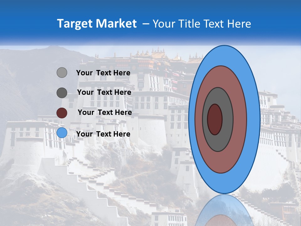 A Large White Building On Top Of A Mountain PowerPoint Template