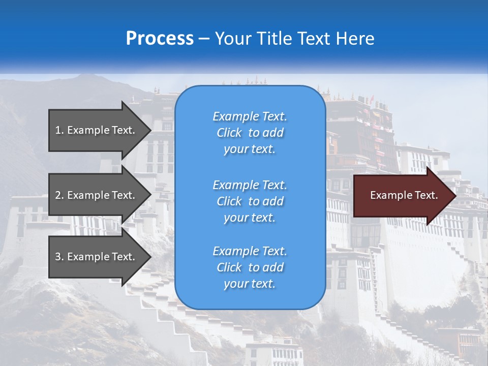 A Large White Building On Top Of A Mountain PowerPoint Template