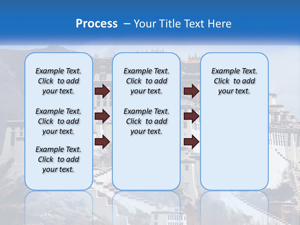 A Large White Building On Top Of A Mountain PowerPoint Template