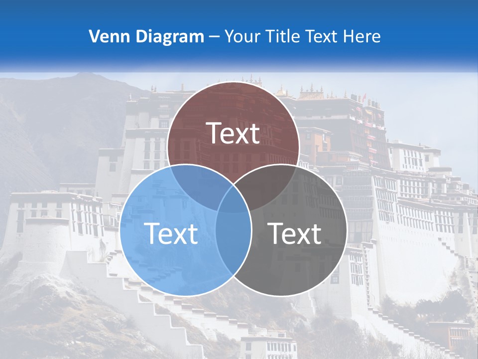 A Large White Building On Top Of A Mountain PowerPoint Template