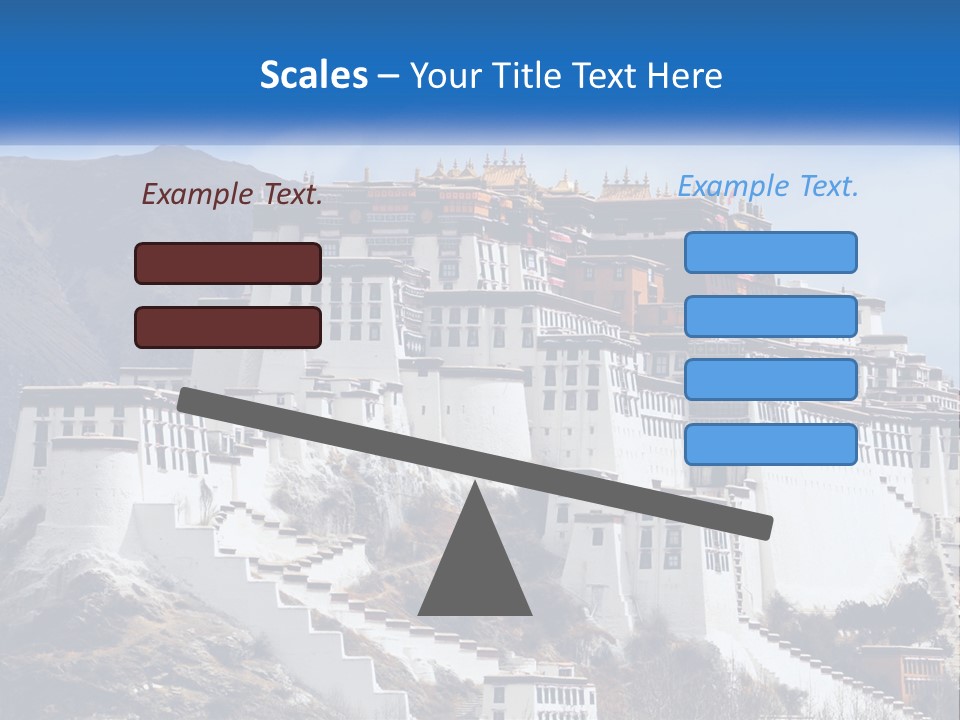 A Large White Building On Top Of A Mountain PowerPoint Template