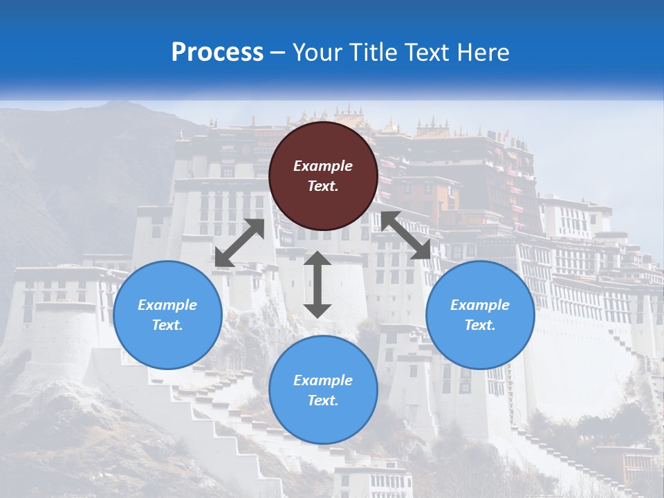 A Large White Building On Top Of A Mountain PowerPoint Template